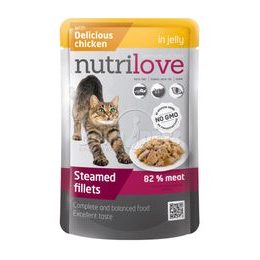 Nutrilove cat 85g KUŘECÍ-jelly kapsa