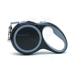 Samonavíjecí vodítko pro psy - Flexi Walk - černá, pásek 3m/15 kg (M)