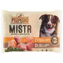 MISTR PES KAPSA 4x85g KUŘECÍ, KRŮTÍ