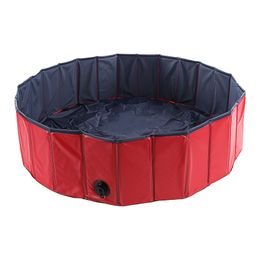 Flamingo Pool Doggy Splash Round - Bazén pro psy - červeno-modrý - ? 160 x 30 cm (L)