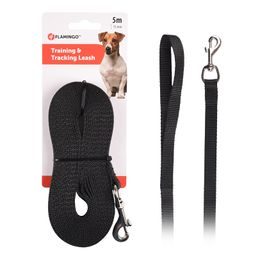 Stopovací vodítko Flamingo Ziggi, 5 metrů x 1,5 cm - černá