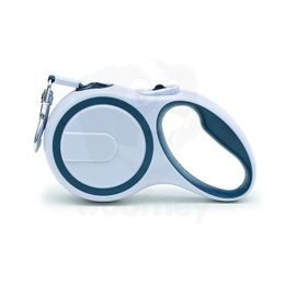Samonavíjecí vodítko pro psy - Flexi Walk - modrá, pásek 5m/20 kg (L)