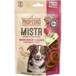 60g Propesko Mistr snack pes burger kachní,jablko,tymián