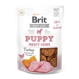 Brit Jerky Puppy-Turkey Meaty Coins 80g