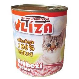 LÍZA cat 800g DRŮBEŽÍ 100% masa ,konz CZ