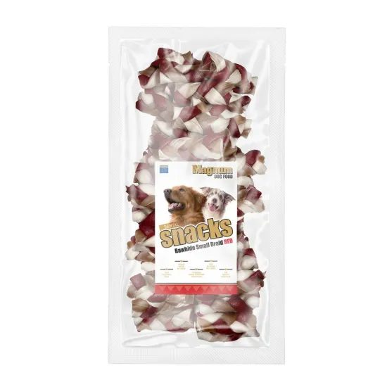 Magnum Rawhide Small Braid Red - 1ks