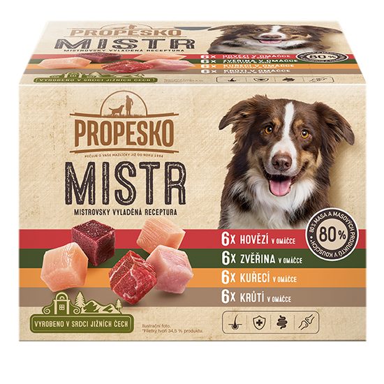 24x85g Propesko Mistr NMP pes mix masa