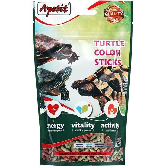 Apetit - Krmivo pro VODNÍ i SUCHOZEMSKÉ želvy 120g Color sticks