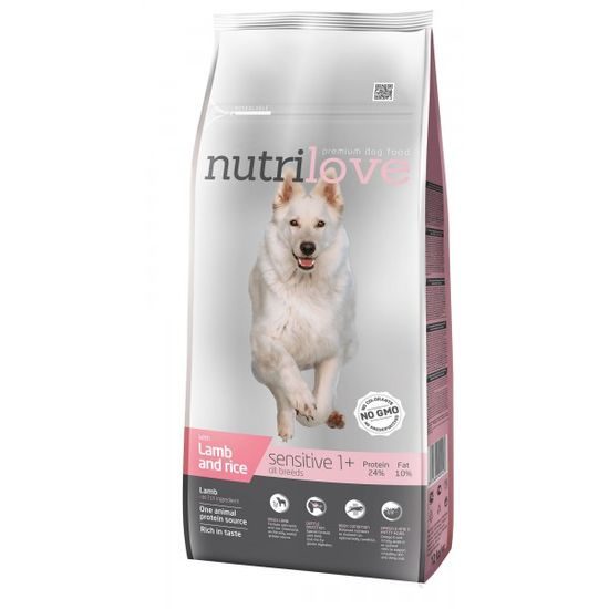 Nutrilove GRANULE pro psy Sensitive All Breeds s jehněčím 12kg