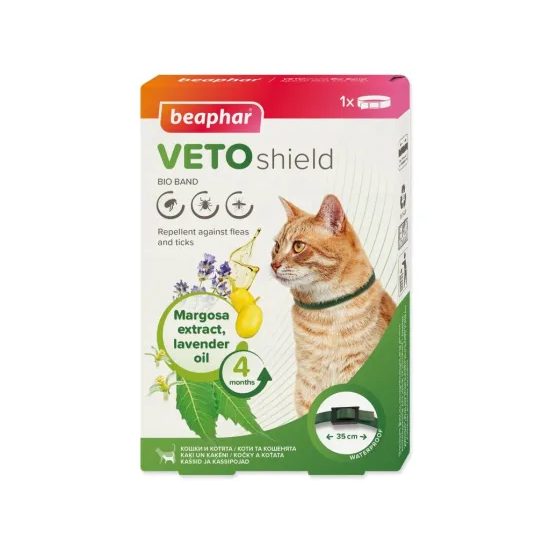 Beaphar antiparazitní obojek s levadulovým olejem CAT 35 cm