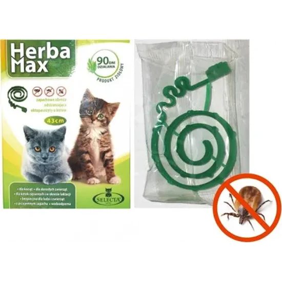 Obojek HERBA Max CAT 43cm,antipar.