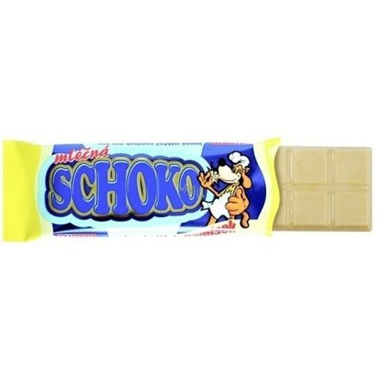 Čokoláda MLÉČNÁ 30g tab.Schoko Mlsoun