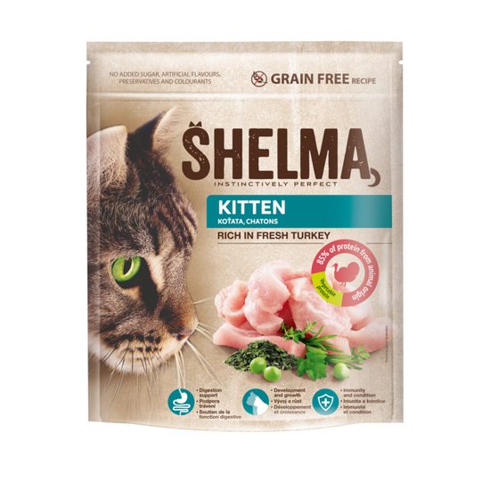 Shelma 750g KRŮTÍ granule, kotě