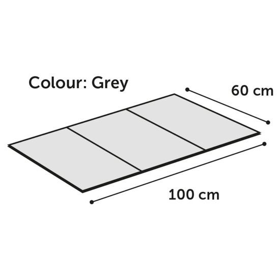 Flamingo Cooling Pad Fresk - Chladící podložka pro psy - bubliny, šedivá - 100 x 60 cm (XL)