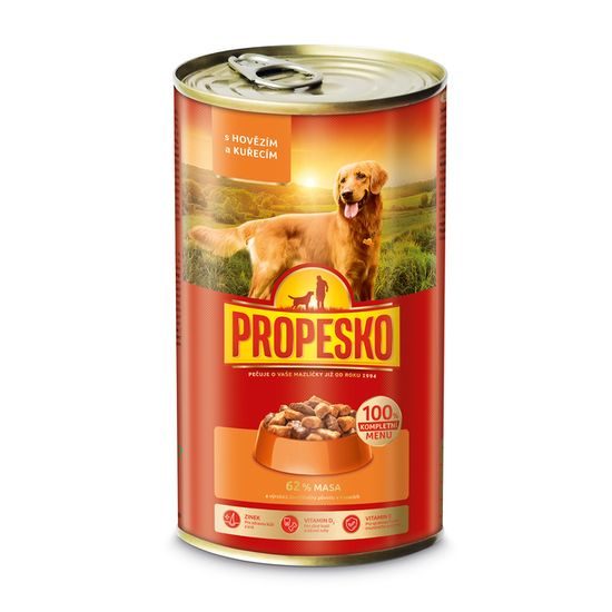 Propesko PES 1240g HOVĚZÍ, KUŘE