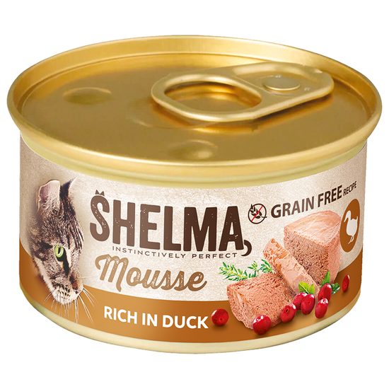 85g Shelma konzerva kocka kachní,brusinky,tymián
