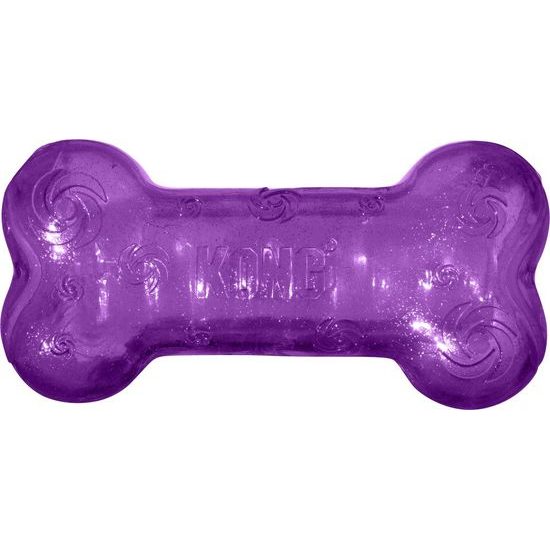 KONG Toy Squeezz Bone - hračka pro psy, M (15,5 x 7,5 x 4,5 cm), mix barev