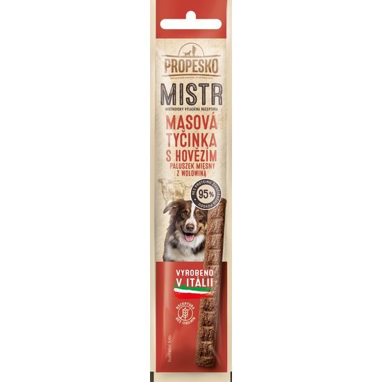 10g Propesko Mistr snack pes maso tyčinky hovězí