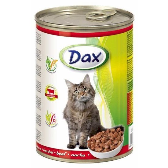 Dax CAT 415g HOVĚZÍ konzerva kousky