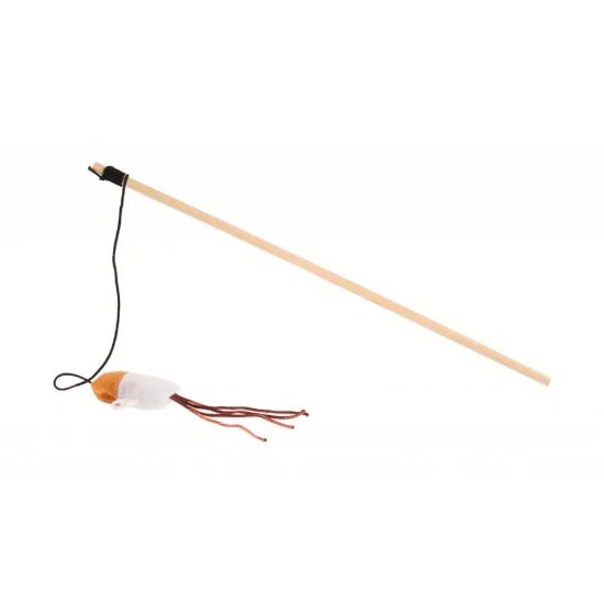 Prut pro kočky myš sisál 39cm