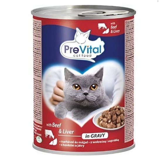 PreVital 415g HOVĚZÍ+JÁTRA,konzerva