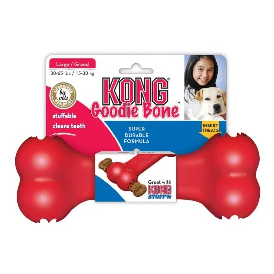 KONG Goodie Bone - gumová hračka pro psy - 22 cm (L)