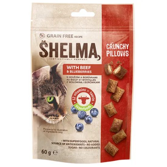 60g Shelma Grain free polštářky s hovězím