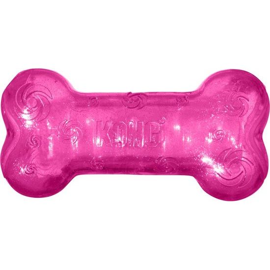KONG Toy Squeezz Bone - hračka pro psy, M (15,5 x 7,5 x 4,5 cm), mix barev