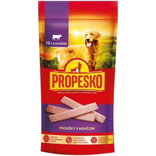 120g Propesko Snack Dog strips beef