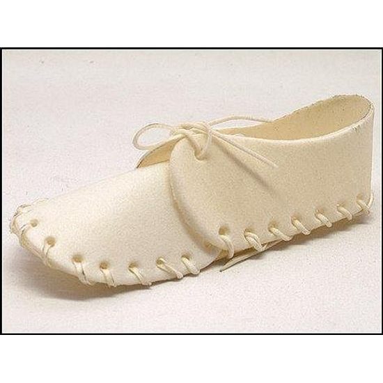 Bota BÍLÁ 7cm buvolí kůže