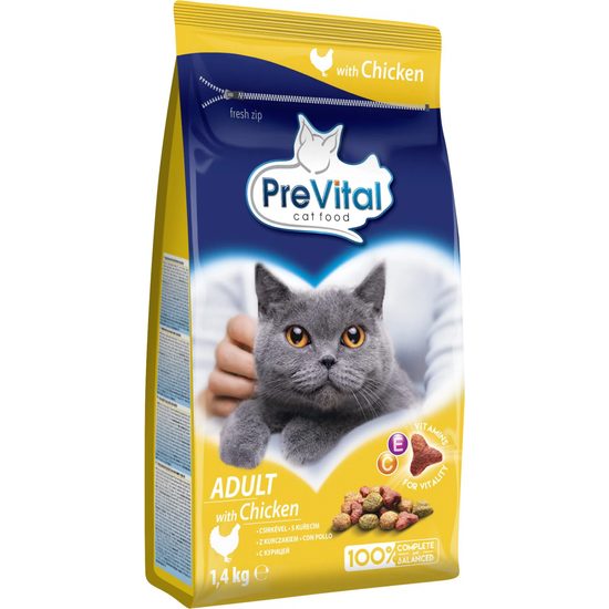 PreVital 1,4 kg ADULT KUŘECÍ granule pro kočku