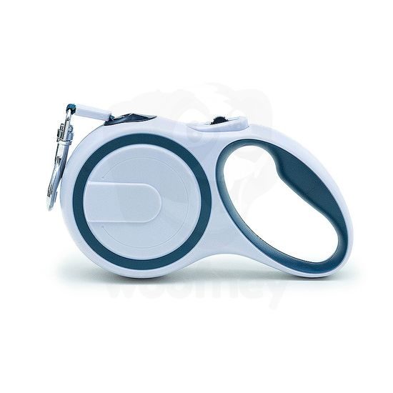 Samonavíjecí vodítko pro psy - Flexi Walk - modrá, pásek 5m/20 kg (L)