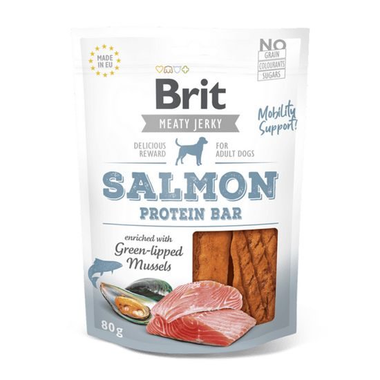 Brit Jerky - Salmon Protein Bar 80 g