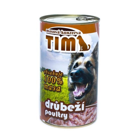TIM pes 800g DRŮBEŽÍ 100% masa