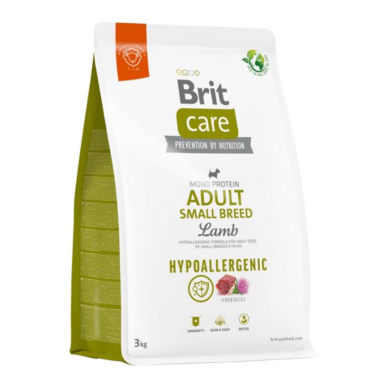 Brit Care 3kg Hypoalerg.Adult Small jehněčí