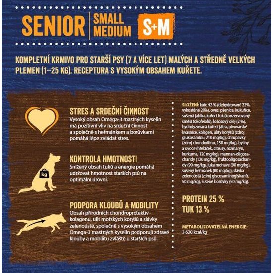 Brit NATURE S+M 3kg SENIOR premium