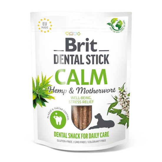 Brit Dental Stick Calm with Hemp & Motherwort 7ks