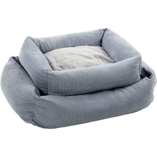 Flamingo Colette - pelíšek pro psy s okrajem - modrá - 65 cm