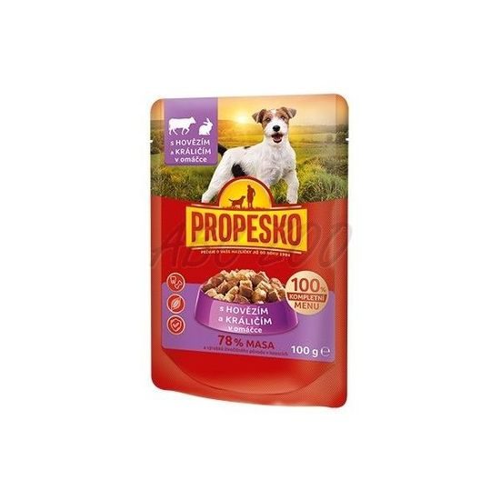Propesko PES KAPSA 100g HOVĚZÍ, KRÁLÍK