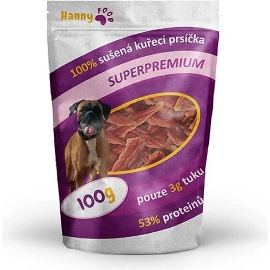 100% sušená kuřecí prsíčka HANNY FOOD