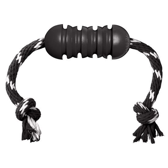 KONG Extreme Dental with rope - dentalni extremne odolna hracka pro psy s lanem (M)
