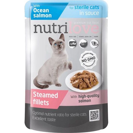 Nutrilove cat 85g STERIL-LOSOS kapsa