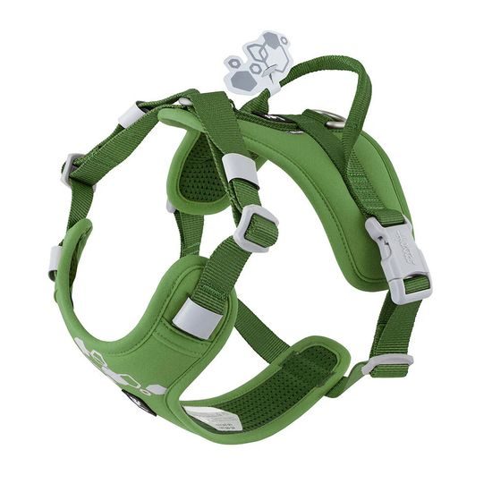 Hurtta Weekend Warrior Harness II ECO Parsley – postroj pro psy – petrželový 55–70 cm