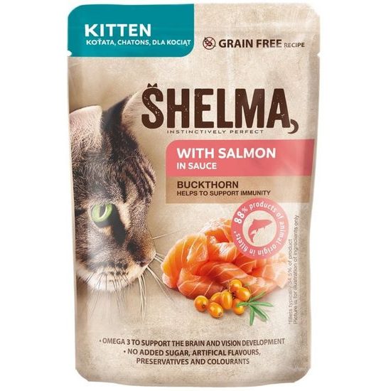 SHELMA 85g KITTEN LOSOS, kapsa