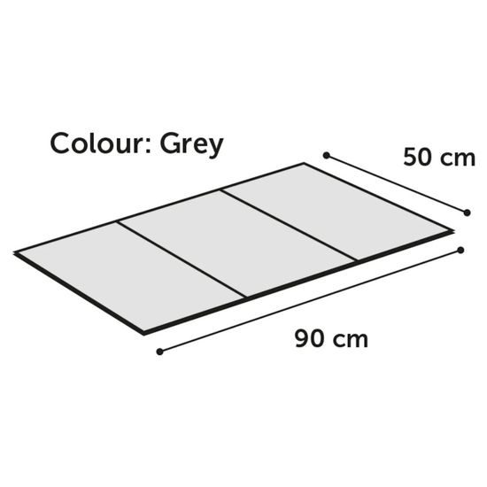 Flamingo Cooling Pad Fresk - Chladící podložka pro psy - bubliny, šedivá - 90 x 50 cm (L)