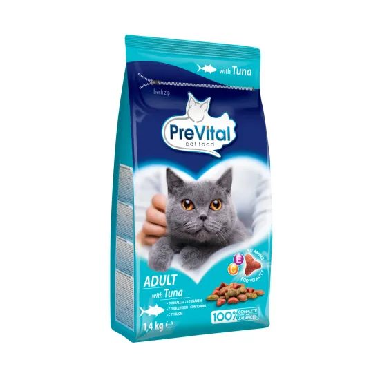 PreVital 1,4 kg ADULT TUŇÁK granule pro kočku