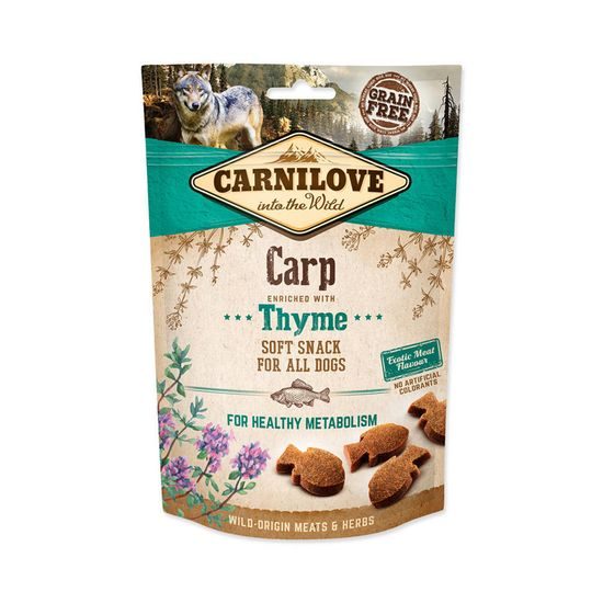 Carnilove Dog Semi Moist Snack Carp & Thyme (kapří maso s tymiánem) 200g