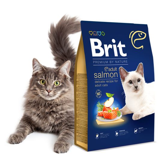 Brit Premium by Nature Cat. Adult Salmon 1,5 kg