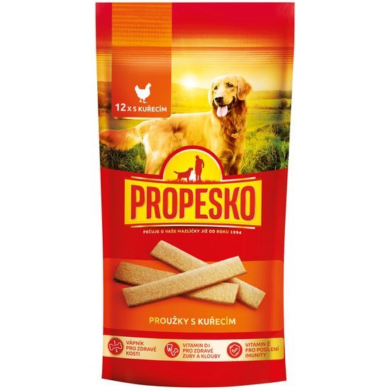 120g Propesko Snack Dog strips chicken