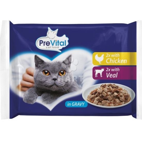PreVital 4x100g KAPSA kuřecí+telecí